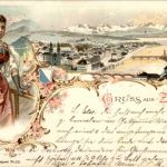 Gruss aus Zürich - Litho
