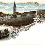 Hundwil - Gruss von der Landsgemeinde - Litho