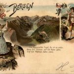 Gruss aus den Bergen - Litho