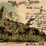 Gruss aus den Bergen - Litho