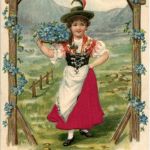 Tracht - Prägekarte