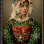 Trachten - Prägekarte