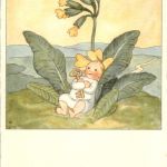 Kind mit Blume und Schlüssel