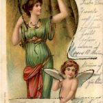 Frau mit Engel