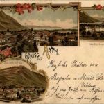 Gruss aus Arth - Litho