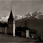 L Eglise de Verbier et les Combins