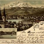 Gruss aus Luzern - Litho