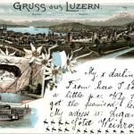Gruss aus Luzern - Litho