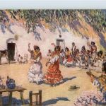 Zambra gitana - Künstlerkarte M. Bertuchi