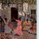 Sevillanas - Künstlerkarte M. Bertuchi