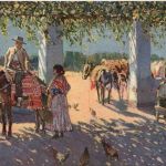 Un ventorrillo Sevilla - Künstlerkarte M. Bertuchi