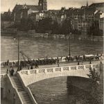 Basel - Stiege zur mittleren Rheinbrücke