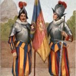Vaticano - Svizzero e suo accompagno