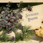 Frohe Ostern - Prägekarte