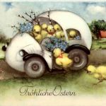 Frohe Ostern - Hase - Auto