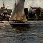 Künstlerkarte - Stempel Posthilfsstelle Oberalmannshausen