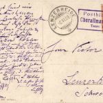 Künstlerkarte - Stempel Posthilfsstelle Oberalmannshausen