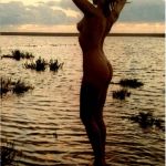 Nu au soleil couchant