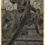 Erobertes Geschütz in Feuerstellung