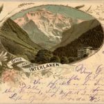 Gruss aus Interlaken - Litho