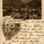 Gruss aus Interlaken - Litho