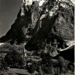 Grindelwald - Kirche mit Wetterhorn