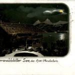 Rütli im Mondschein - Litho