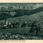 blick vom Föhrenwald auf Degersheim mit Säntis