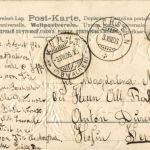 Schmetterling - Prägekarte