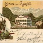 Gruss vom Rossfall - Litho