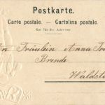 Kirche von Appenzell - Litho Prägekarte