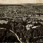 Uetliberg und Zürich vom Flugzeug