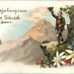 Neujahrsgruss aus Zürich - Litho