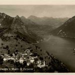 Bre Villaggio e Sfondo di Porlezza