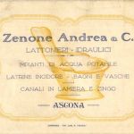 Ascona - Zenone Andrea Werbekarte