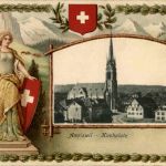 Amriswil - Kirchplatz - Prägekarte