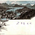 Gruss aus Luzern - Litho