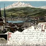 Gruss aus Luzern - Litho
