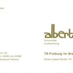 Freiburg - Albert Universitäts Buchhandlung