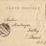 Helvetia - Prägekarte Litho