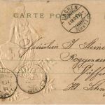 Helvetia - Prägekarte Litho