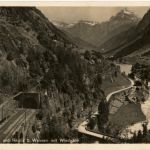 Gotthardbahn und Reuss bei Wassen