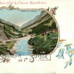 Vallee de la Reuss - Chocolat Maestrani - Litho