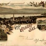 Gruss vom Aegeri See - Litho