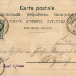 Gruss von der Insel Ufenau - Litho