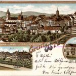 Gruss aus Wyl - Litho