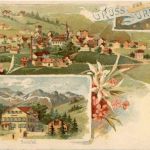 Gruss aus Urnäsch - Litho