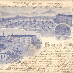 Gruss von Heilig Kreuz - Litho
