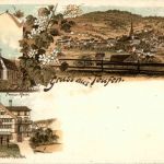Gruss aus Teufen - Litho