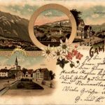 Gruss aus Gams - Litho